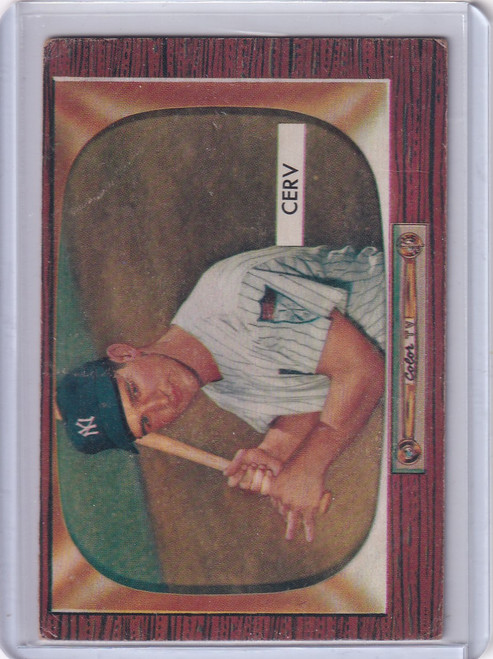 1955 Bowman Baseball #306 Bob Cerv - New York Yankees