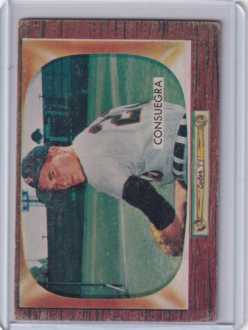 1955 Bowman Baseball #116 Sandy Consuegra - Chicago White Sox