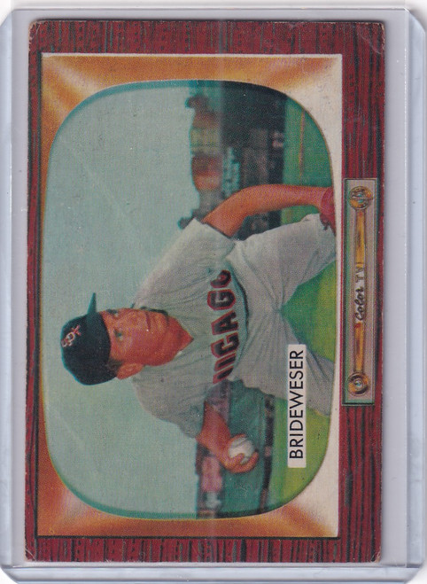 1955 Bowman Baseball #151 Jim Brideweser - Chicago White Sox