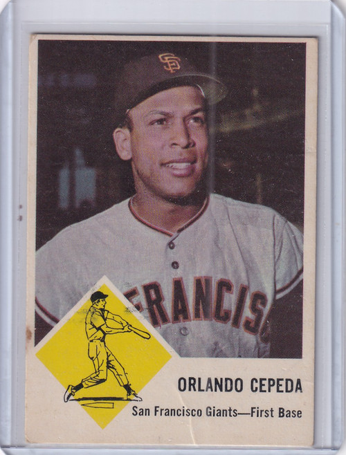 1963 Fleer #64 Orlando Cepeda - San Francisco Giants