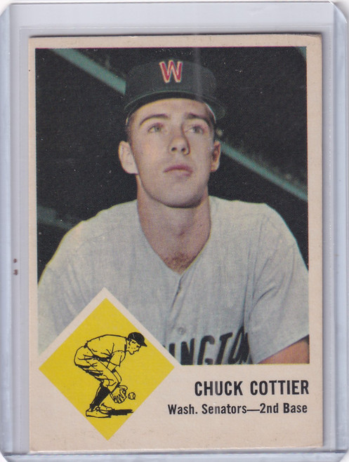 1963 Fleer #28 Chuck Cottier - Washington Senators