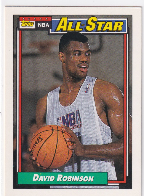 1992 TOPPS #106 DAVID ROBINSON ALL STAR- SAN ANTONIO SPURS