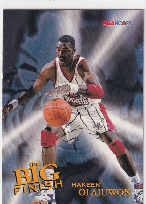 1996 SKYBOX #180 HAKEEM OLAJUWON THE BIG FINISH- HOUSTON ROCKETS
