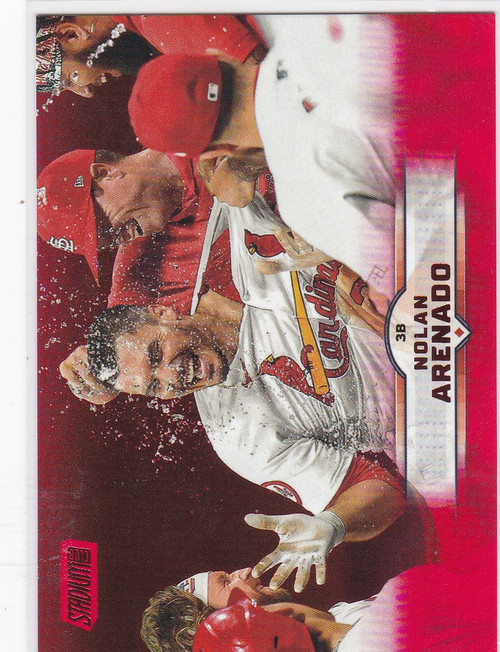 2025 Topps Stadium Club #127 Nolan Arenado Red Parallel St Louis Cardinals