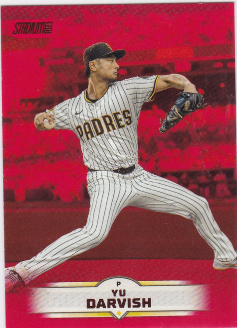 2025 Topps Stadium Club #122 YU Darvish Red Parallel San Diego Padres
