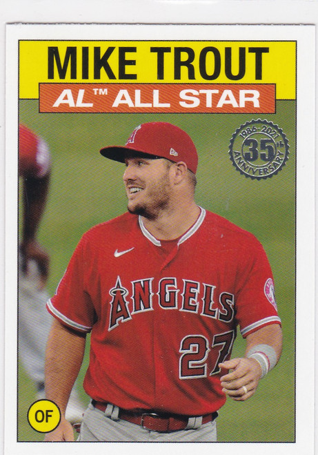 2021 Topps #86AS-23 Mike Trout 35th Anniversary Angels