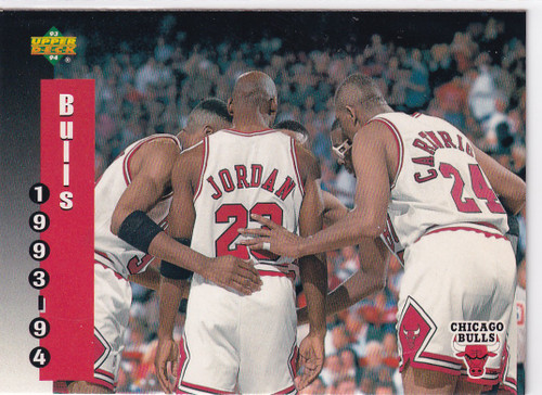 1993 UPPER DECK #213 MICHAEL JORDAN SCHEDULE- CHICAGO BULLS