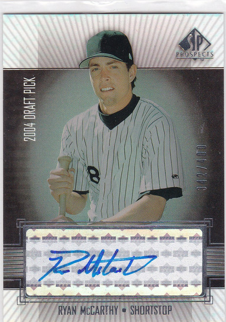 2004 SP Prospects Auto Draft Picks #RM Ryan McCarthy 342/400 Chicago White Sox