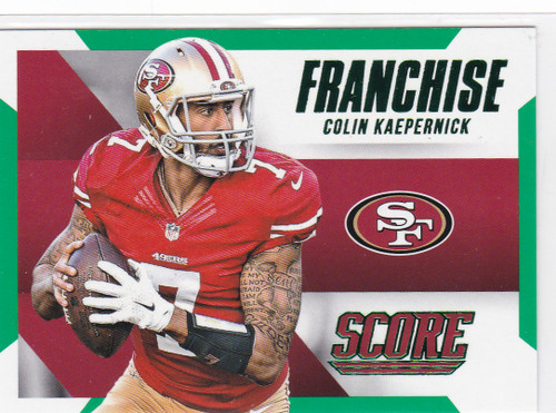2015 Panini Score #18 Colin Kaepernick Franchise San Francisco 49ers