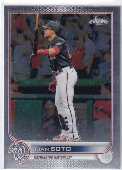 2022 TOPPS CHROME #129 JUAN SOTO- WASHINGTON NATIONALS