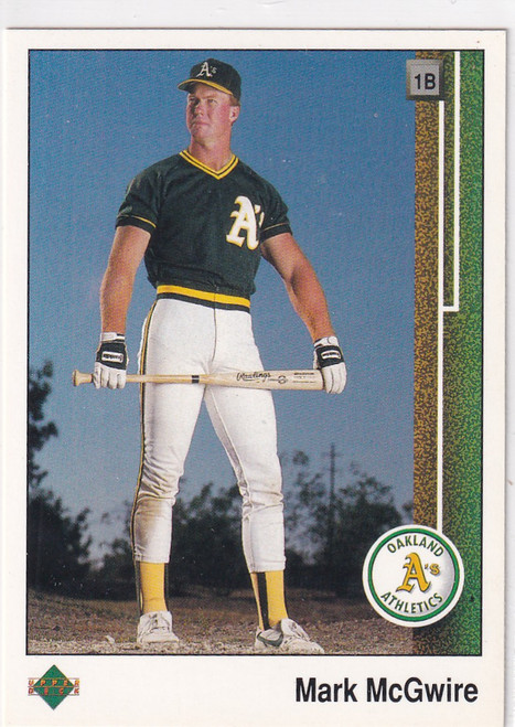 1989 UPPER DECK #300 MARK MCGWIRE- OAKLAND ATHELTICS
