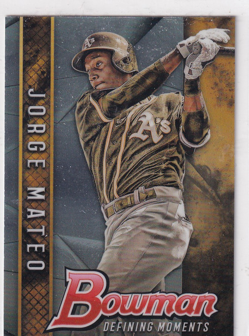 2017 BOWMAN #BDM-JM JORGE MATEO DEFINING MOMENTS- OAKLAND ATHLETICS