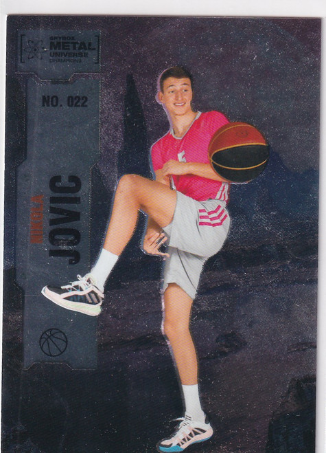2022 SKYBOX METAL #22 NIKOLA JOVIC- MIAMI HEAT