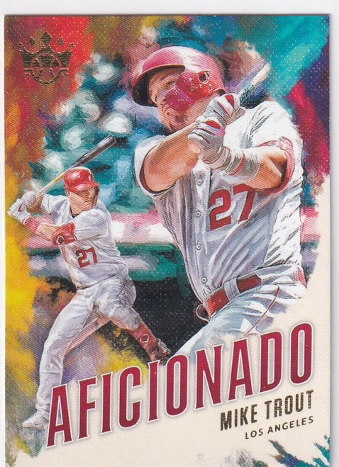 2020 DIAMOND KING #A-7 MIKE TROUT AFICIONADO- ANGELS