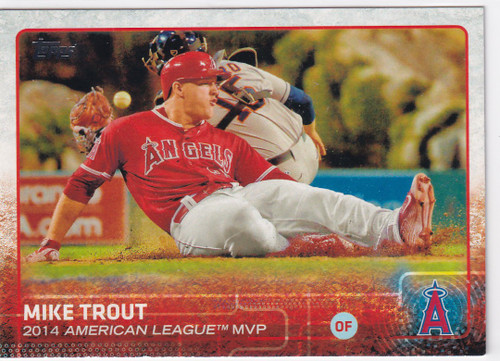 2015 TOPPS SERIES TWO #510 MIKE TROUT MVP- ANGELS