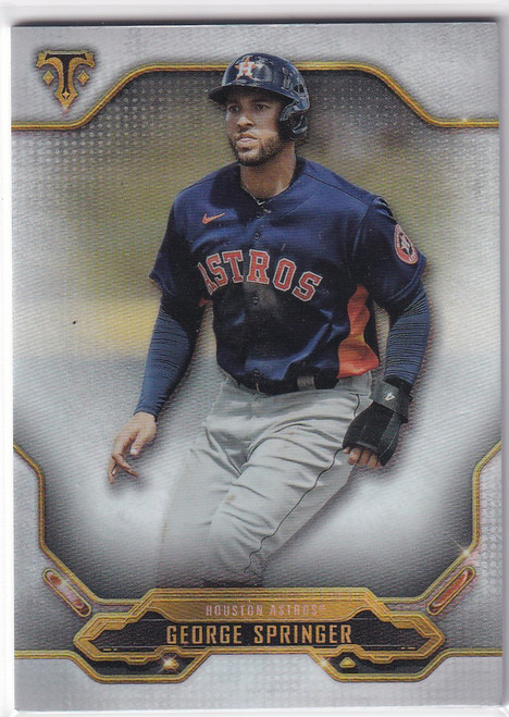 2020 TOPPS TRIPLE THREADS #37 GEORGE SPRINGER- HOUSTON ASTROS