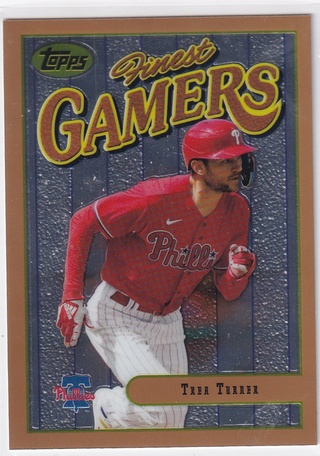 2023 TOPPS CHROME #47 TREA TURNER GAMERS- PHILADELPHIA PHILLIES
