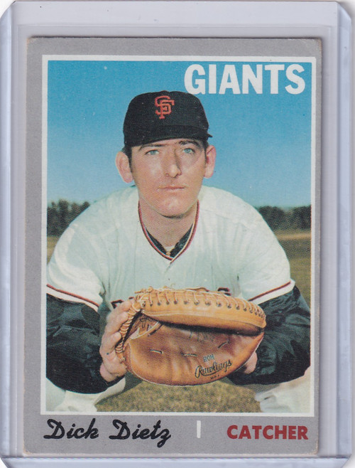 1970 Topps Baseball #135 Dick Dietz - San Francisco Giants