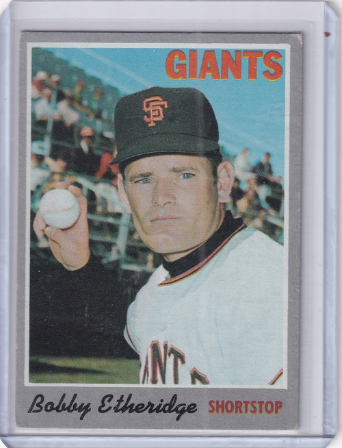 1970 Topps Baseball #107 Bobby Etheridge - San Francisco Giants