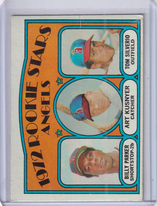 1972 Topps Baseball #213 Angels 1972 Rookie Stars Parker / Kusnyer / Silverio