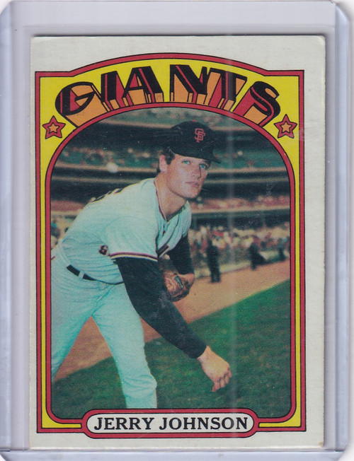 1972 Topps Baseball #35 Jerry Johnson - San Francisco Giants