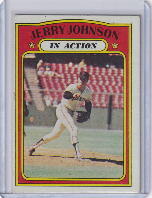 1972 Topps Baseball #36 Jerry Johnson IA - San Francisco Giants