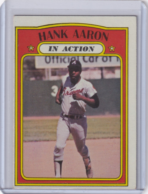 1972 Topps Baseball #300 Hank Aaron IA - Atlanta Braves