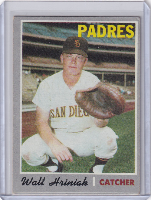1970 Topps Baseball #392 Walt Hriniak - San Diego Padres