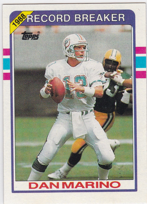 1989 Topps #5 Dan Marino Record Breaker Miami Dolphins