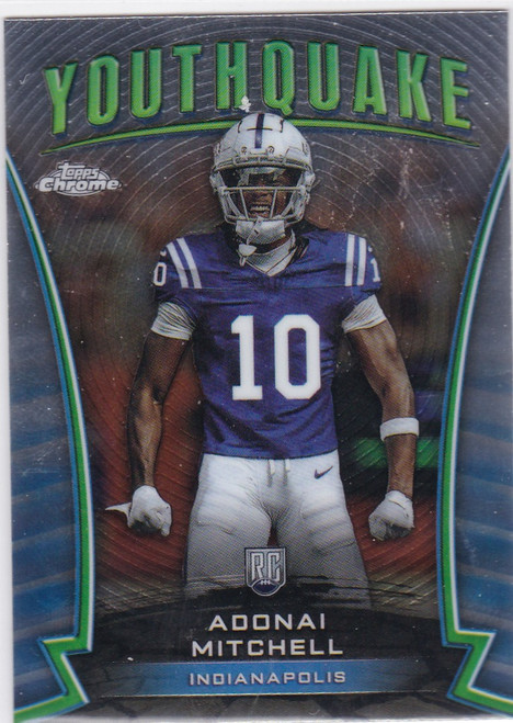 2024 Topps Chrome Youthquake #Y-15 Adonai Mitchell RC Indianapolis Colts