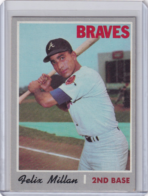 1970 Topps Baseball #710 Felix Millan - Atlanta Braves