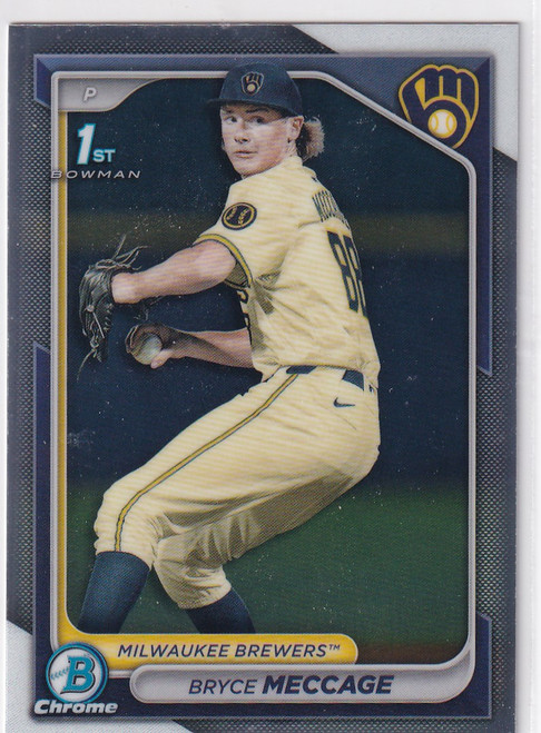 2024 BOWMAN CHROME #BDC-94 BRYCE MECCAGE- MILWAUKEE BREWERS