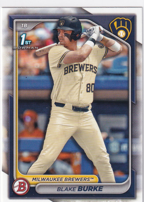 2024 BOWMAN #BD-95 BLAKE BURKE- MILWAUKEE BREWERS