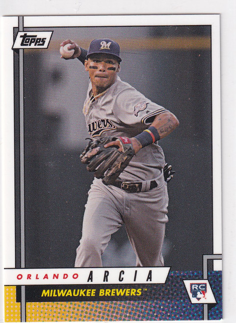 2017 TOPPS #12 ORLANDO ARCIA- MILWAUKEE BREWERS