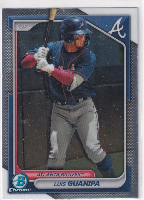 2024 BOWMAN CHROME #BCP-118 LUIS GUANIPA- ATLANTA BRAVES