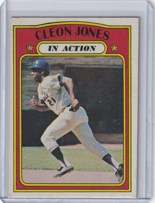 1972 Topps Baseball #32 Cleon Jones IA - New York Mets