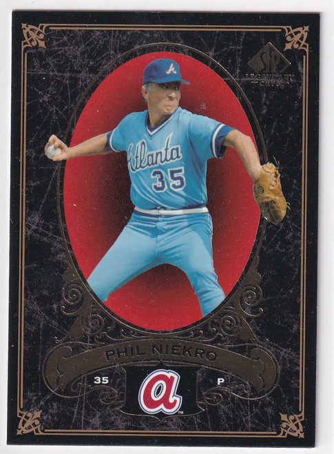 2007 UPPER DECK SP LEGENDARY CUTS #1 PHIL NIEKRO- ATLANTA BRAVES