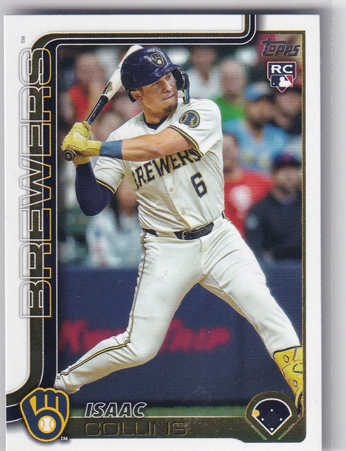 2025 TOPPS SERIES TWO #657 ISAAC COLLINS- MILWAUKEE BREWERS