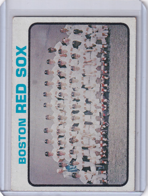 1973 Topps Baseball #596 Boston Red Sox Team
