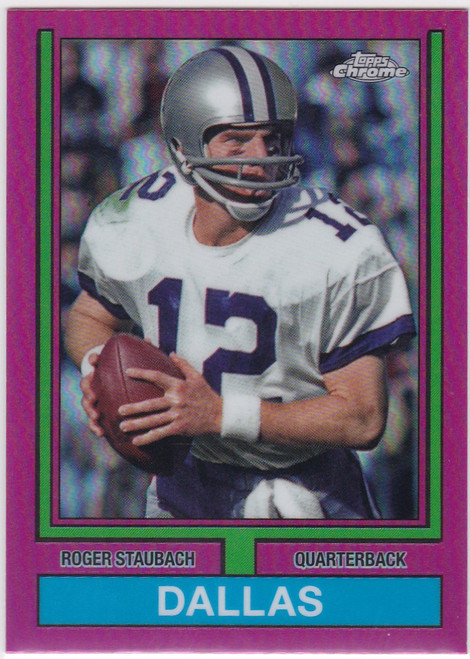 2024 Topps Chrome Pink #74TF-19 Roger Staubach Dallas Cowboys