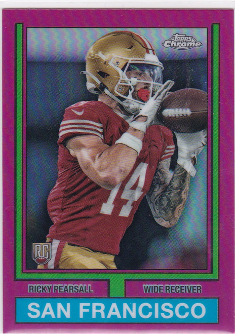 2024 Topps Chrome Pink #74TF-11 Ricky Pearsall RC San Francisco 49ers