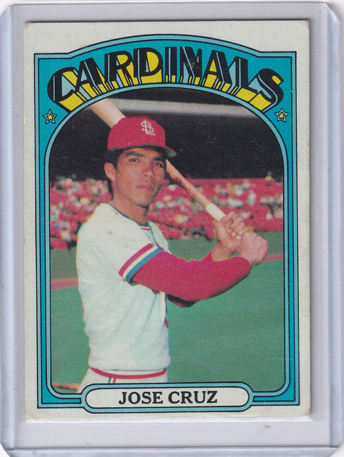 1972 Topps Baseball #107 Jose Cruz RC - St. Louis Cardinals
