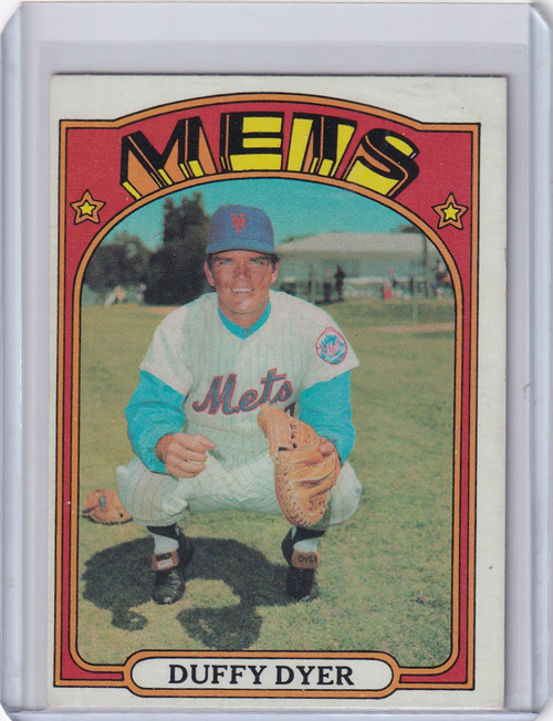 1972 Topps Baseball #127 Duffy Dyer - New York Mets