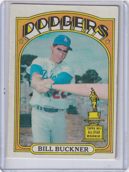 1972 Topps Baseball #114 Bill Buckner ASR - Los Angeles Dodgers