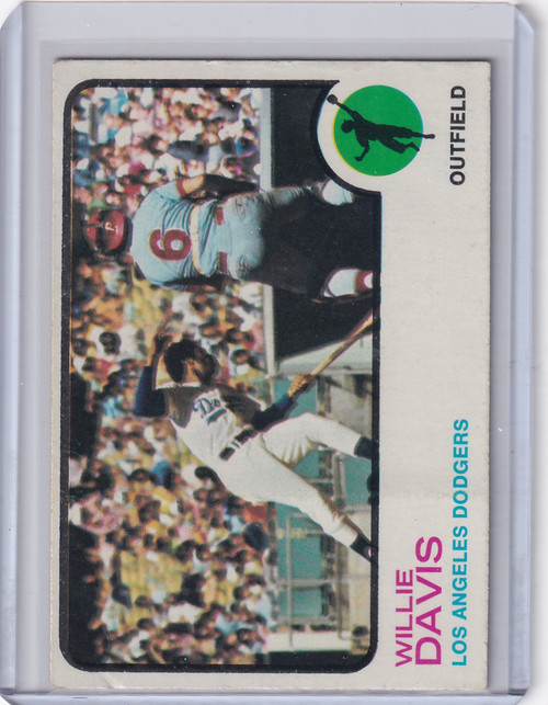 1973 Topps Baseball #35 Willie Davis - Los Angeles Dodgers