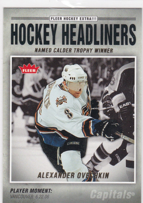 2006-07 Fleer #HL14 Alexnder Ovechkin Headliners insert Capitals