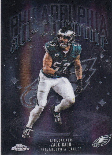 2025 Topps All Chrome#ACT-22 Zack Baun Philadelphia Eagles