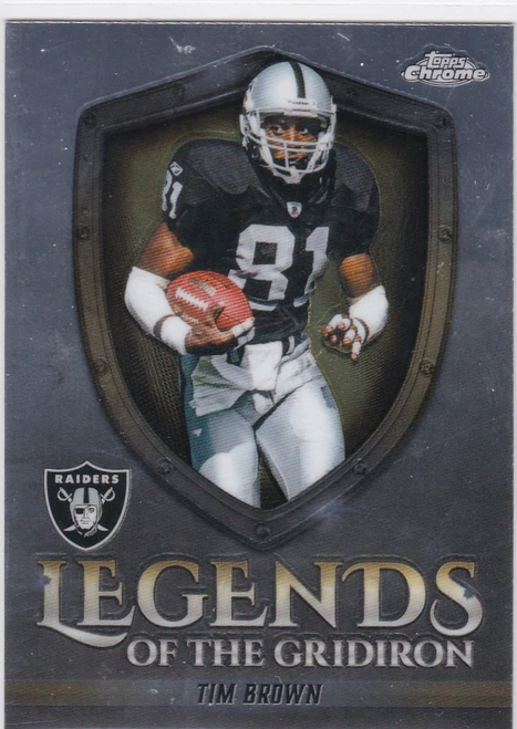 2025 Topps Chrome #LOG-22 Tim Brown Legends of the game Oakland Raiders