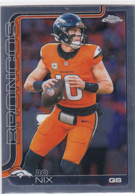 2025 Topps Chrome #88 Bo Nix Denver Broncos