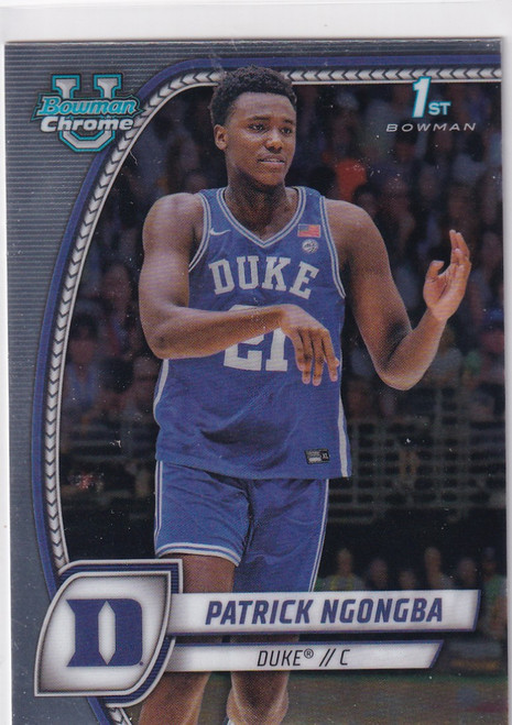2025 BOWMAN CHROME UNIVERSITY #58 PATRICK NGONGBA- DUKE